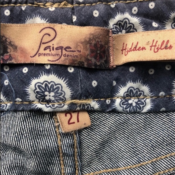 PAIGE HIDDEN HILLS JEAN SHORTS - Picture 3 of 5